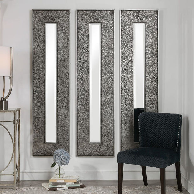 Uttermost Bannon Metallic Silver Rectangular Mirror