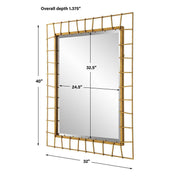 Uttermost Townsend Antique Gold Gand Crafted Mirror