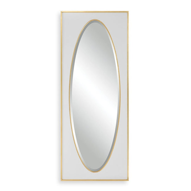 Uttermost Danbury White And Gold Leaf Mirror