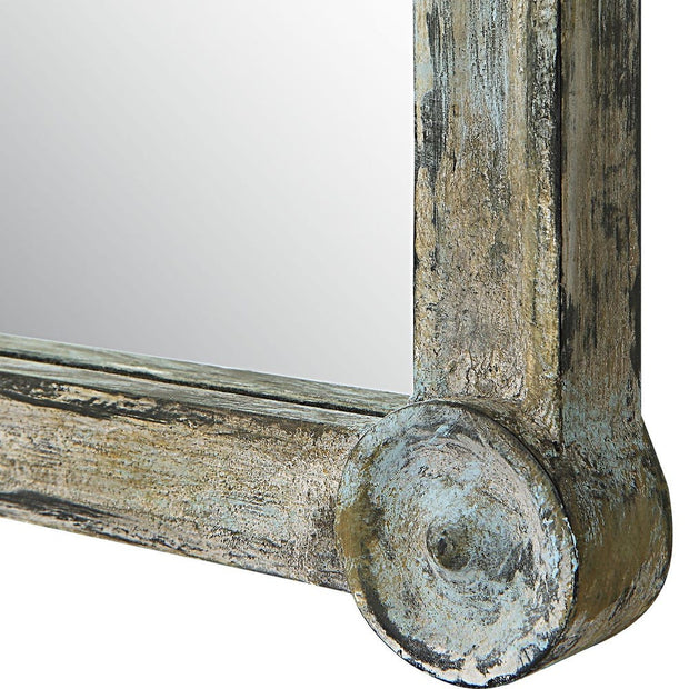 Uttermost Gattola Weathered Verdigris Green Mirror