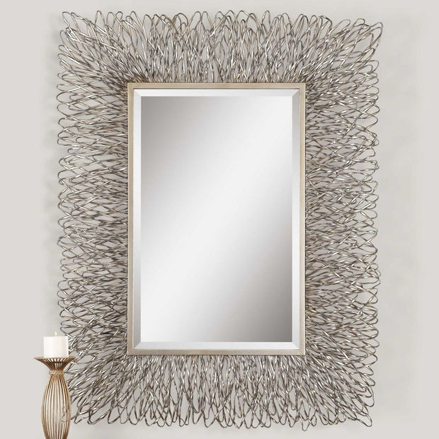 Uttermost Corbis Silver And Champagne Highlight Mirror