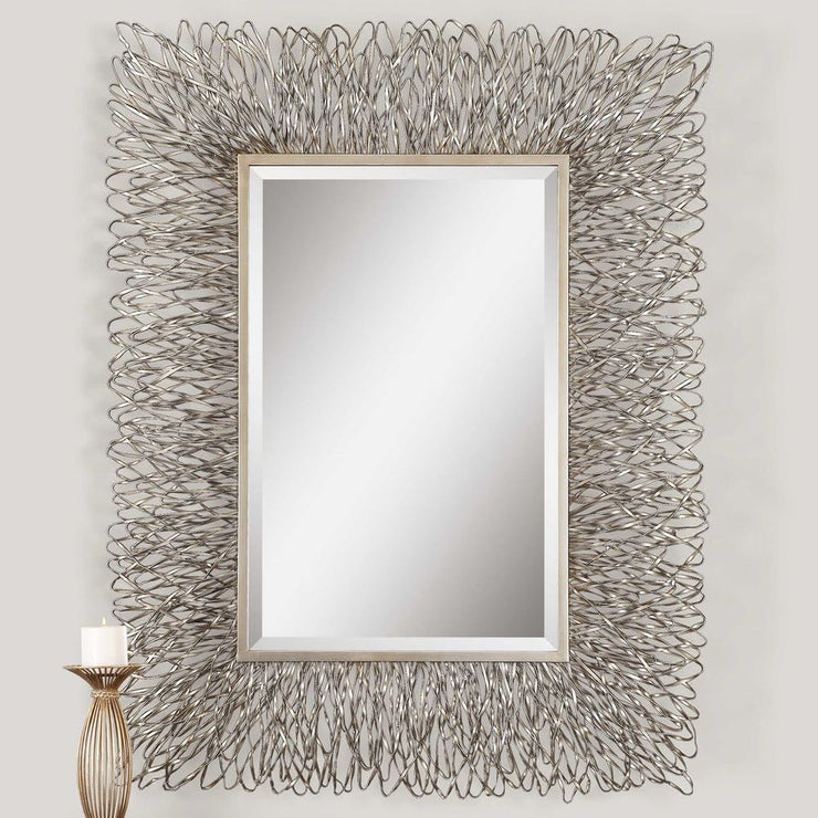 Uttermost Corbis Silver And Champagne Highlight Mirror