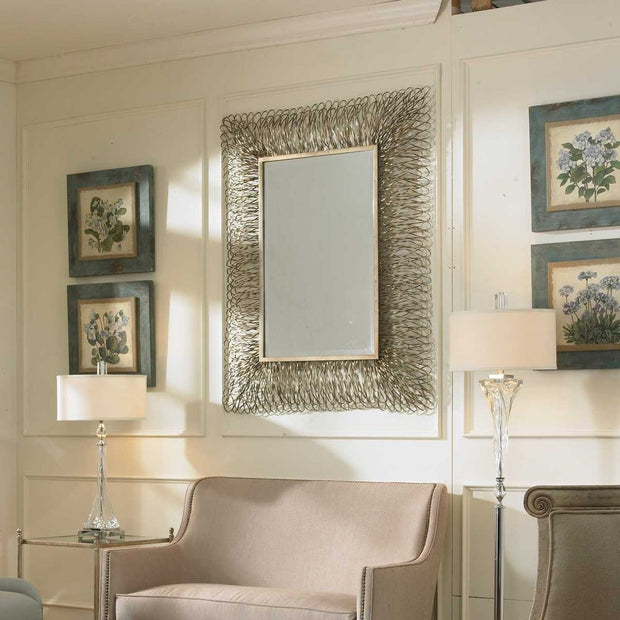 Uttermost Corbis Silver And Champagne Highlight Mirror