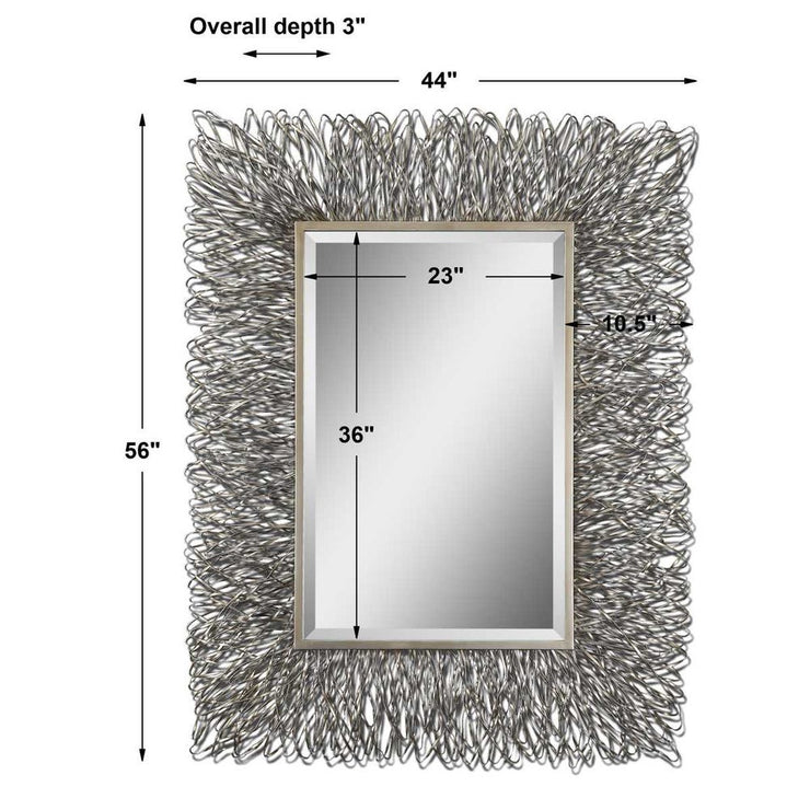 Uttermost Corbis Silver And Champagne Highlight Mirror