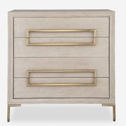 Uttermost Alessia Light Oak With Brushed Brass Chest