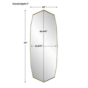 Uttermost Vault Antique Brass Mirror