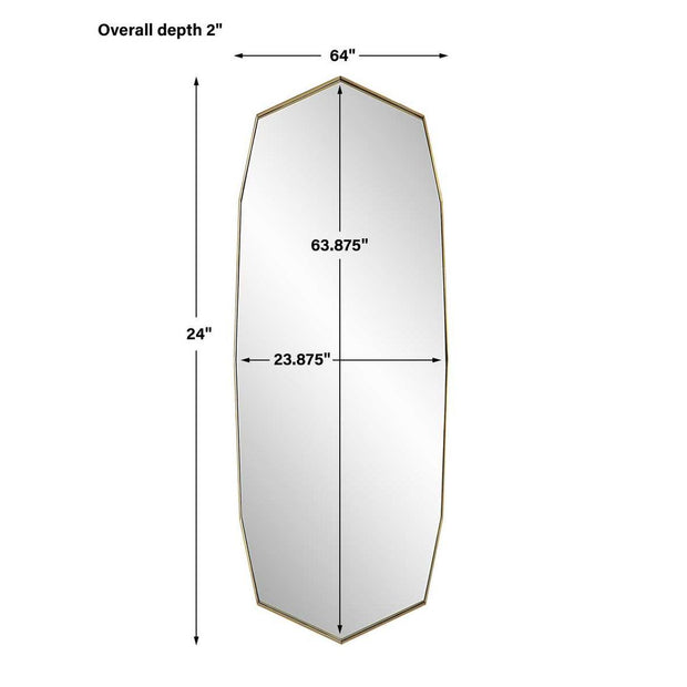 Uttermost Vault Antique Brass Mirror