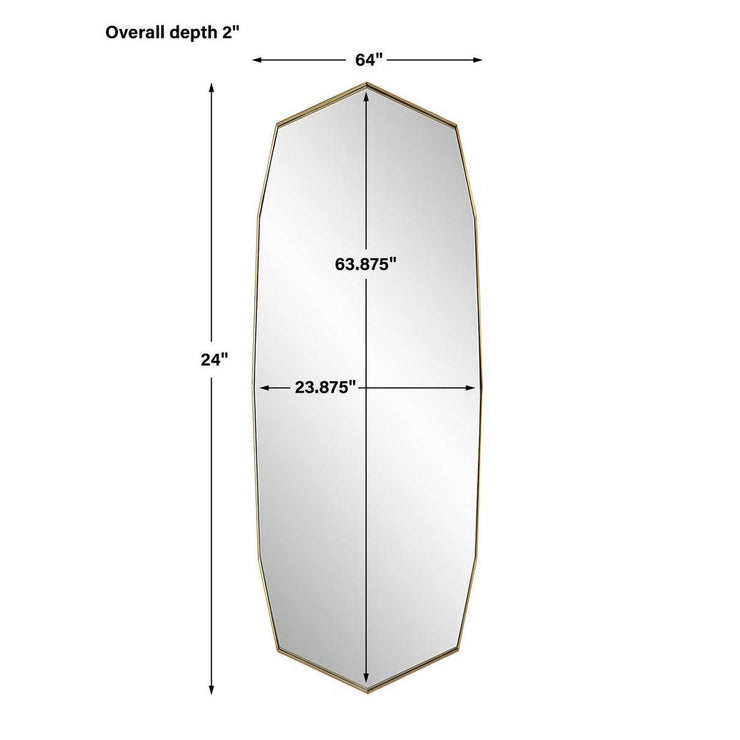 Uttermost Vault Antique Brass Mirror