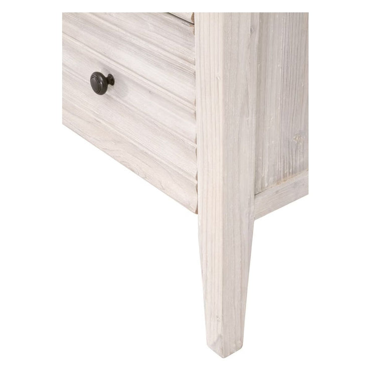 Essentials For Living Cammile White Wash Pine Entry Cabinet