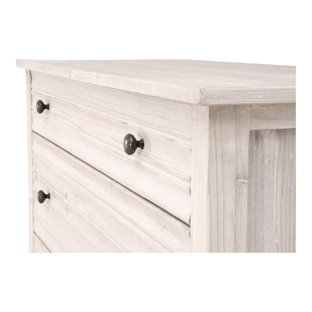 Essentials For Living Cammile White Wash Pine Entry Cabinet