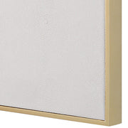 Uttermost Cyprus White Faux Shagreen Leather Wrapped Square Mirror