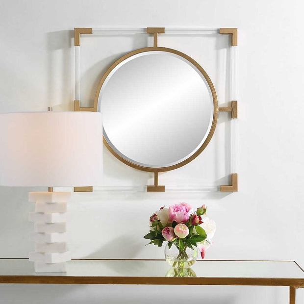 Uttermost Balkan Gold Leaf Small Mirror