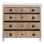 Essentials For Living Jefferson French White With Smoke Gray Pine Entry Cabinet