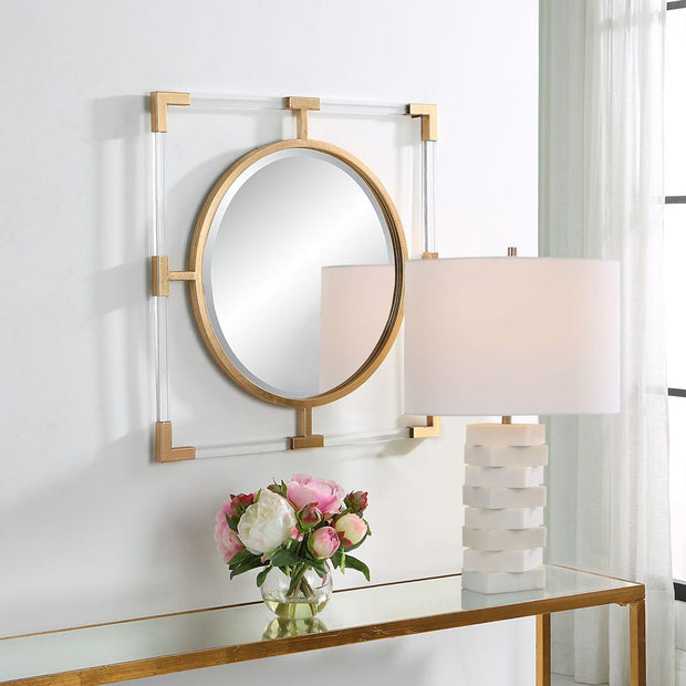 Uttermost Balkan Gold Leaf Small Mirror