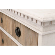 Essentials For Living Jefferson French White With Smoke Gray Pine Entry Cabinet