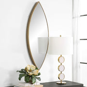 Uttermost Ellipse Antique Golden Bronze Mirror