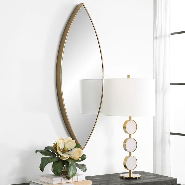 Uttermost Ellipse Antique Golden Bronze Mirror