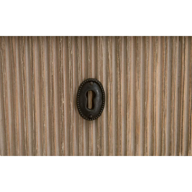 Essentials For Living Jefferson French White With Smoke Gray Pine Entry Cabinet