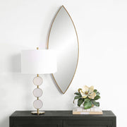 Uttermost Ellipse Antique Golden Bronze Mirror