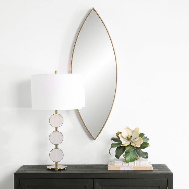Uttermost Ellipse Antique Golden Bronze Mirror