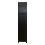 Essentials For Living Toulouse Black Birch With Natural Oak Cabinet