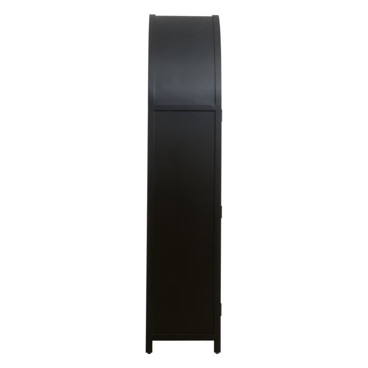 Essentials For Living Toulouse Black Birch With Natural Oak Cabinet