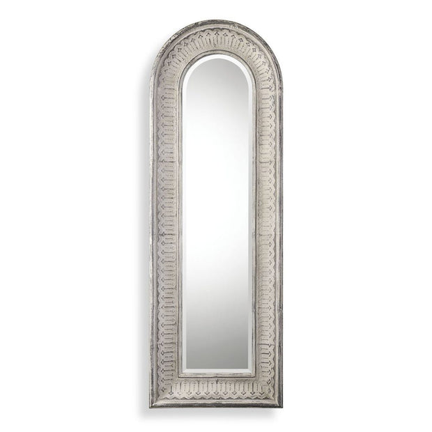 Uttermost Argenton Distressed Ivory Wash Arch Mirror