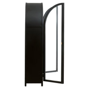 Essentials For Living Toulouse Black Birch With Natural Oak Cabinet