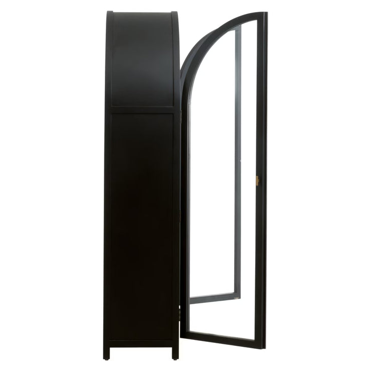 Essentials For Living Toulouse Black Birch With Natural Oak Cabinet