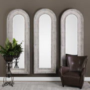 Uttermost Argenton Distressed Ivory Wash Arch Mirror