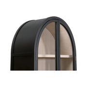 Essentials For Living Toulouse Black Birch With Natural Oak Cabinet
