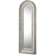 Uttermost Argenton Distressed Ivory Wash Arch Mirror