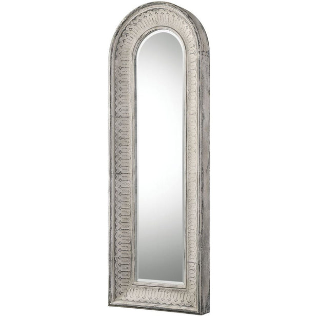 Uttermost Argenton Distressed Ivory Wash Arch Mirror