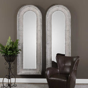 Uttermost Argenton Distressed Ivory Wash Arch Mirror
