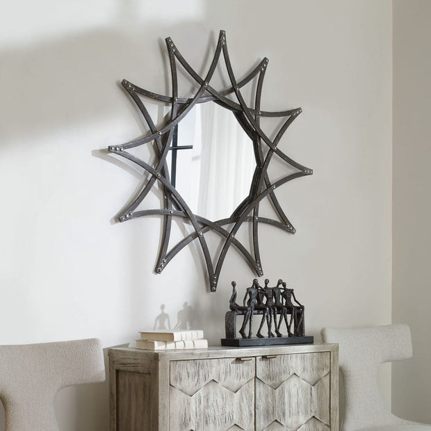 Uttermost Solaris Star Shape Framed Mirror