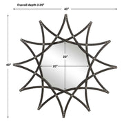 Uttermost Solaris Star Shape Framed Mirror