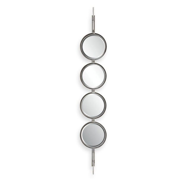 Uttermost Button Silver Leaf Mirror