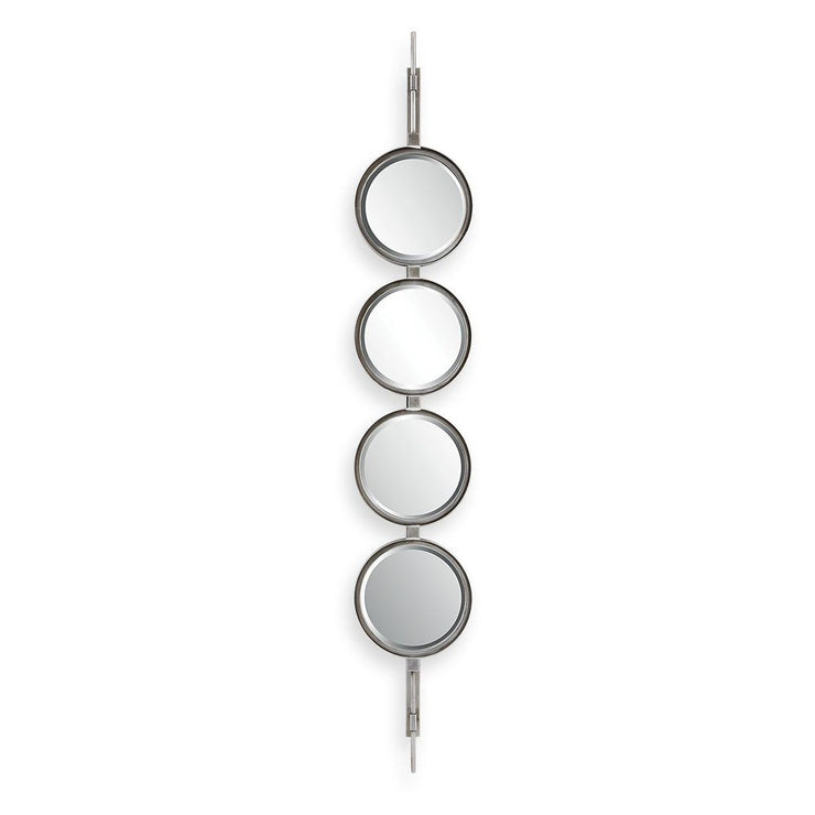 Uttermost Button Silver Leaf Mirror