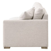 Essentials For Living Clara Modular 2-Seat Right Slim Arm Sofa ~ Performance Stone Basketweave, Natural Gray Oak