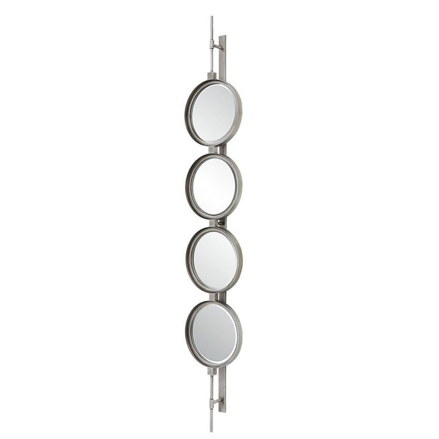 Uttermost Button Silver Leaf Mirror
