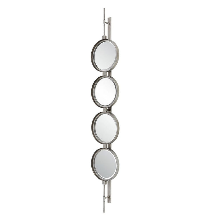 Uttermost Button Silver Leaf Mirror