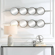 Uttermost Button Silver Leaf Mirror