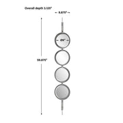 Uttermost Button Silver Leaf Mirror
