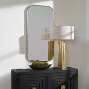 Uttermost Taft Plated Antique Brass Mirror
