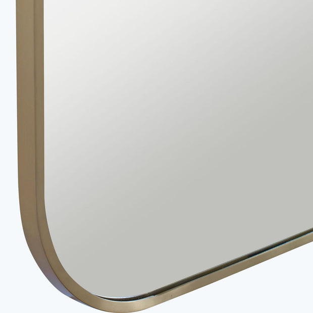 Uttermost Taft Plated Antique Brass Mirror