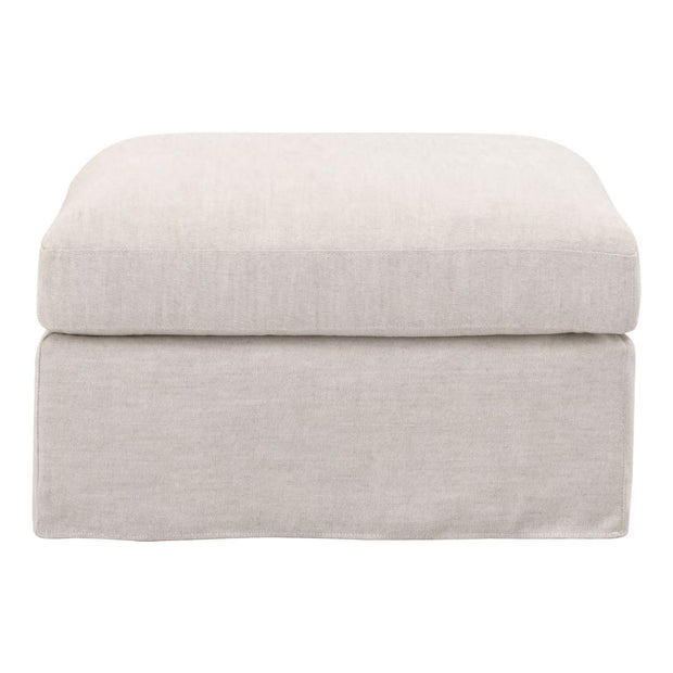 Essentials For Living Lena Modular Slipcover Ottoman ~ Bisque, Espresso