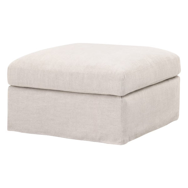 Essentials For Living Lena Modular Slipcover Ottoman ~ Bisque, Espresso