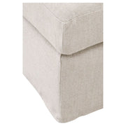 Essentials For Living Lena Modular Slipcover Ottoman ~ Bisque, Espresso