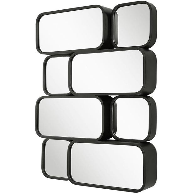 Uttermost Canute Satin Black Mirror