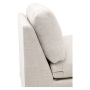 Essentials For Living Lena Modular Slipcover 1-Seat Armless Chair ~ Bisque, Espresso
